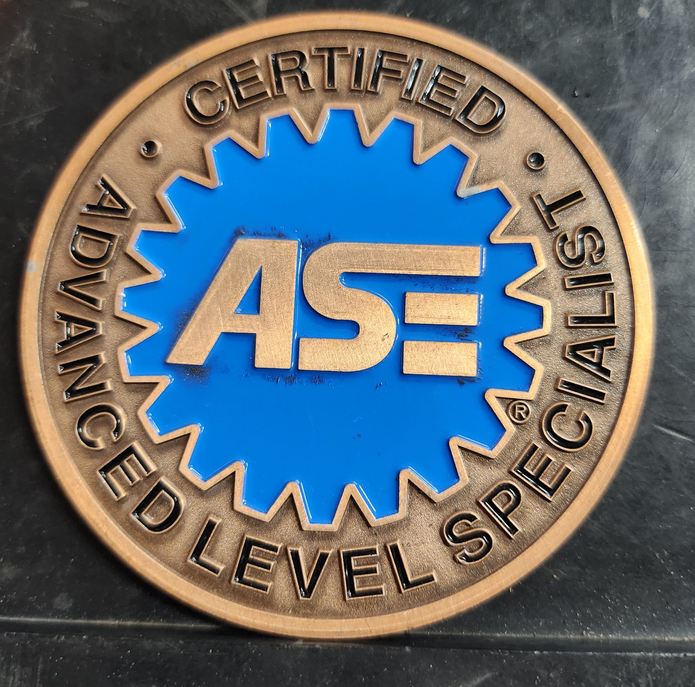 ASE Certified Automotive Level Specialist badge